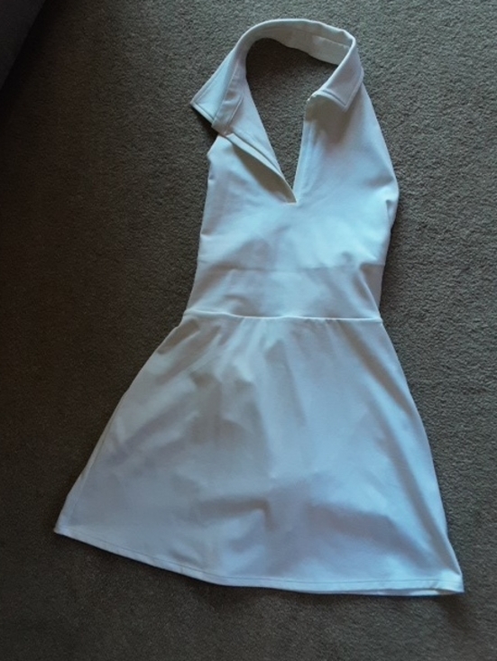 GAP Dresses & Skirts - GAP Fit White Halter A-Line Mini Dress